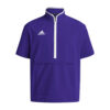 Adidas Coach Short Sleeve 1/2 Zip Woven Pullover - Image 25