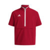 Adidas Coach Short Sleeve 1/2 Zip Woven Pullover - Image 11